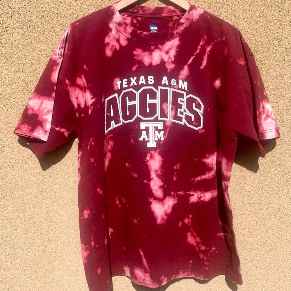 Texas A&M Aggies Custom Bleached Tee